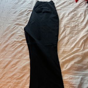Black work slacks.